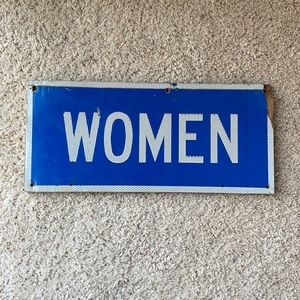 Reflective Women Sign